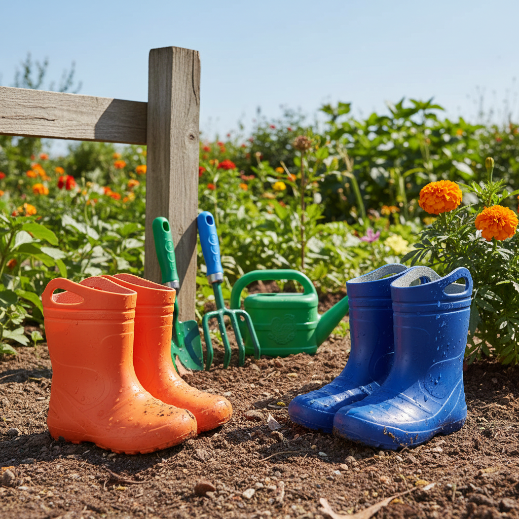 Γαλότσες Κνήμης Παιδικές EVA Μπλε (KOLMAX )