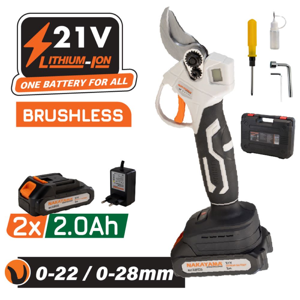 Ψαλίδι Κλάδου Μπαταρίας 21V NAKAYAMA EC1250