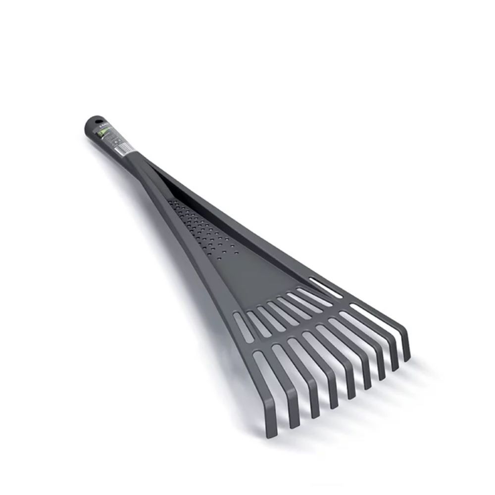 Σκούπα Φύλλων - Τσουγκρανάκι Χειρός Κήπου Πλαστική Μαύρη