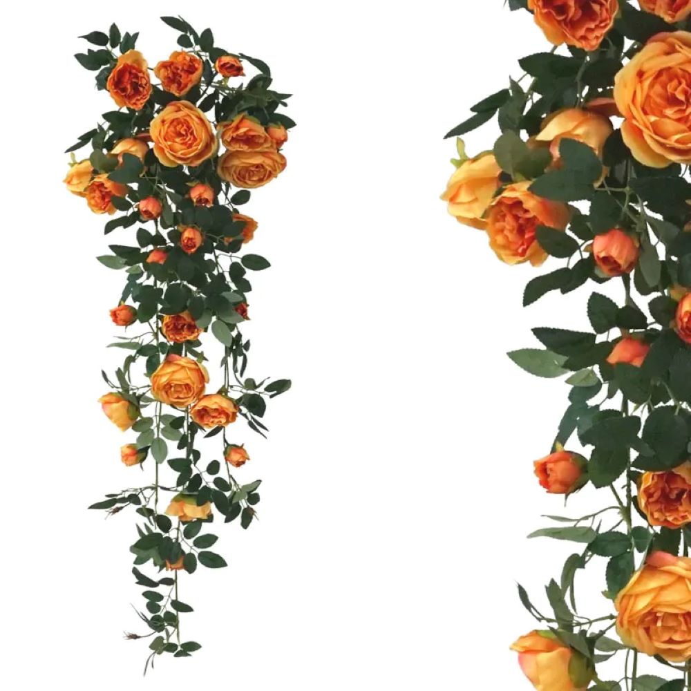 Τριανταφυλλιά Πορτοκαλί Κρεμαστό Κλαδί 100cm