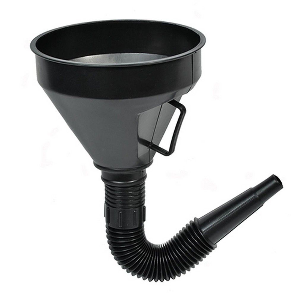 Χωνί Μαύρο Εύκαμπτο 14cm με Σίτα Cresman